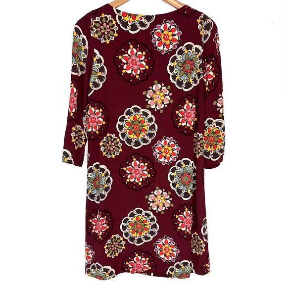 Fossil Floral Mandala Motif Shift Mini Dress Size Small - Picture 8 of 12